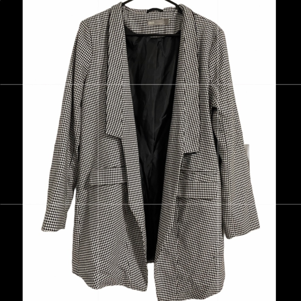 Houndstooth Pattern Coat - image 1